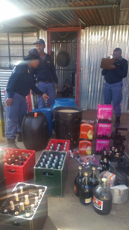 Illegal shebeens closed down in the Galeshewe precinct, Northern Cape