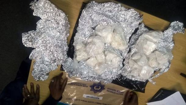 A women arrested for drug possession, Cape Town International Airport